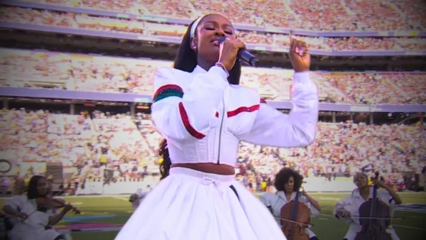 Coco Jones Sings Lift Every Voice and Sing at Super Bowl LX
